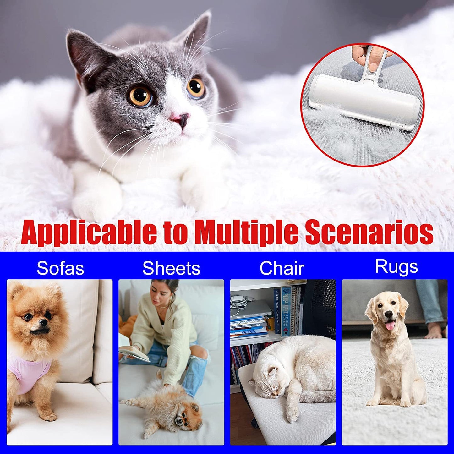 Yassi Pet hair remover roller