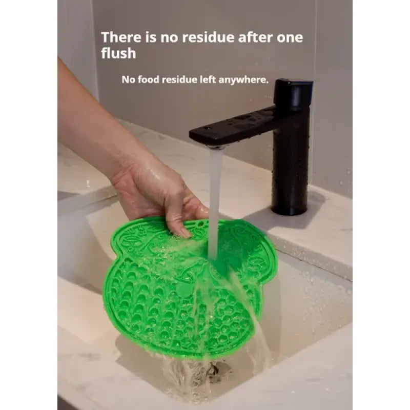YASSI Non-Slip Silicone Slow Feeding Lick Mat - Calm Soothing Pet Treat Dispenser