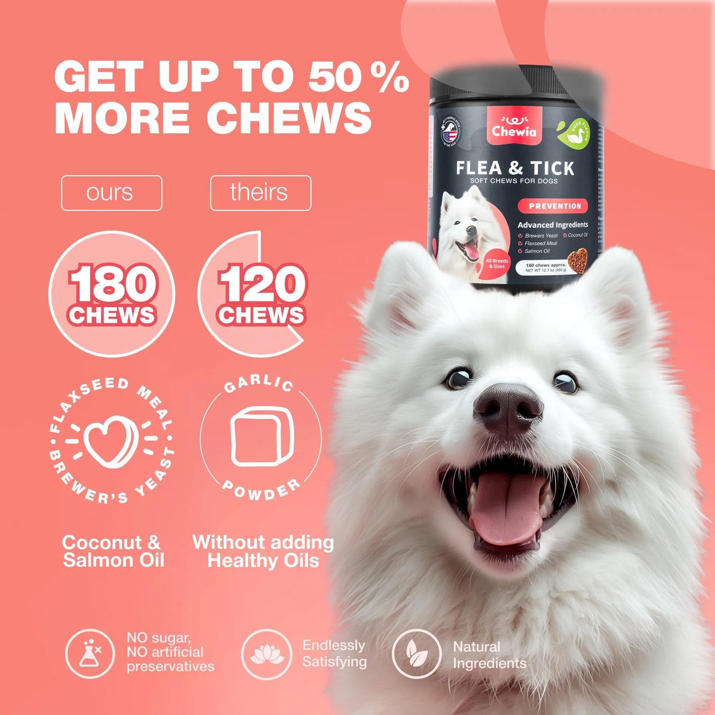 Yassi Flea & Tick Chews for Dogs