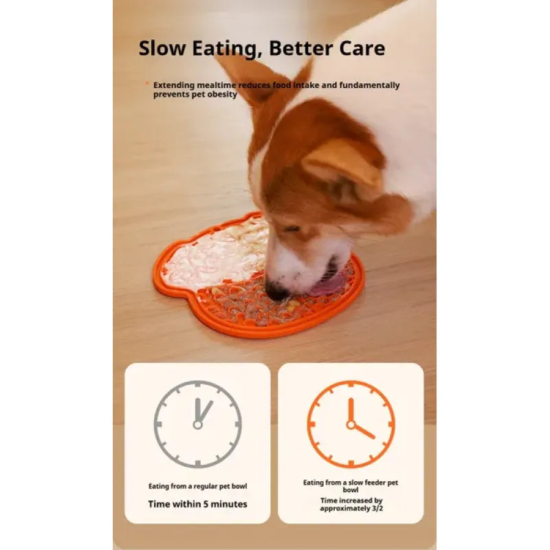 YASSI Non-Slip Silicone Slow Feeding Lick Mat - Calm Soothing Pet Treat Dispenser