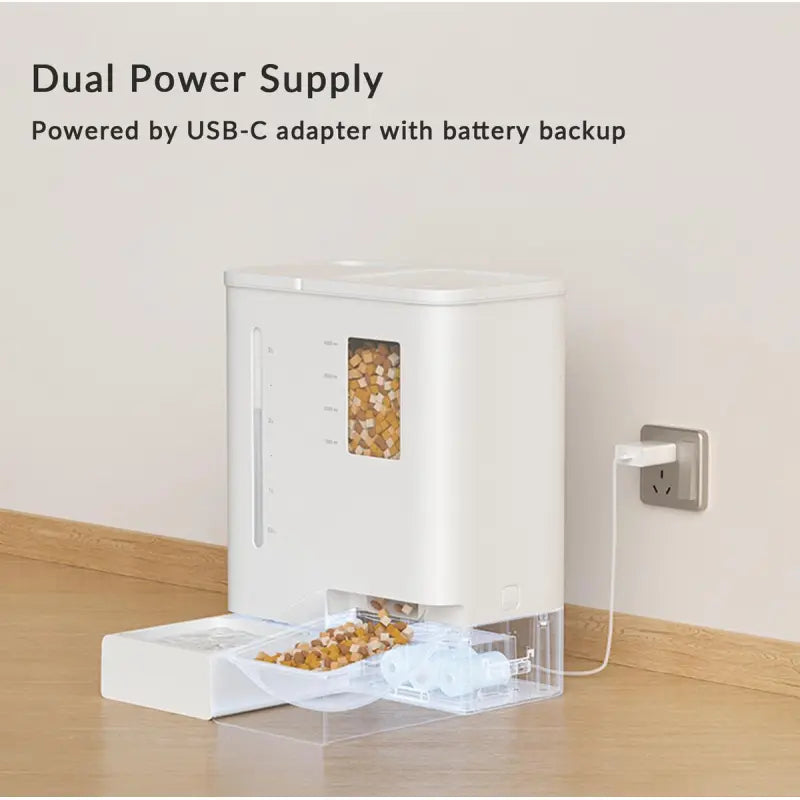 YASSI WiFi Automatic Smart Pet Feeder - App Controlled Timed Dog & Cat Food Dispenser