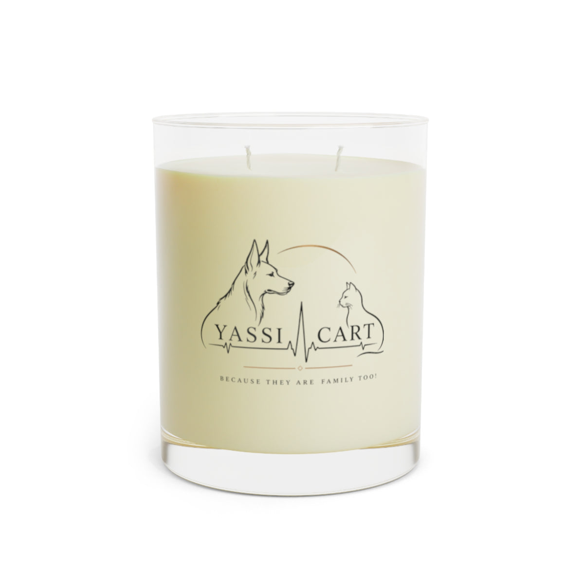 YASSI Heaven Scent Pet Memorial Glass Candle, 11oz