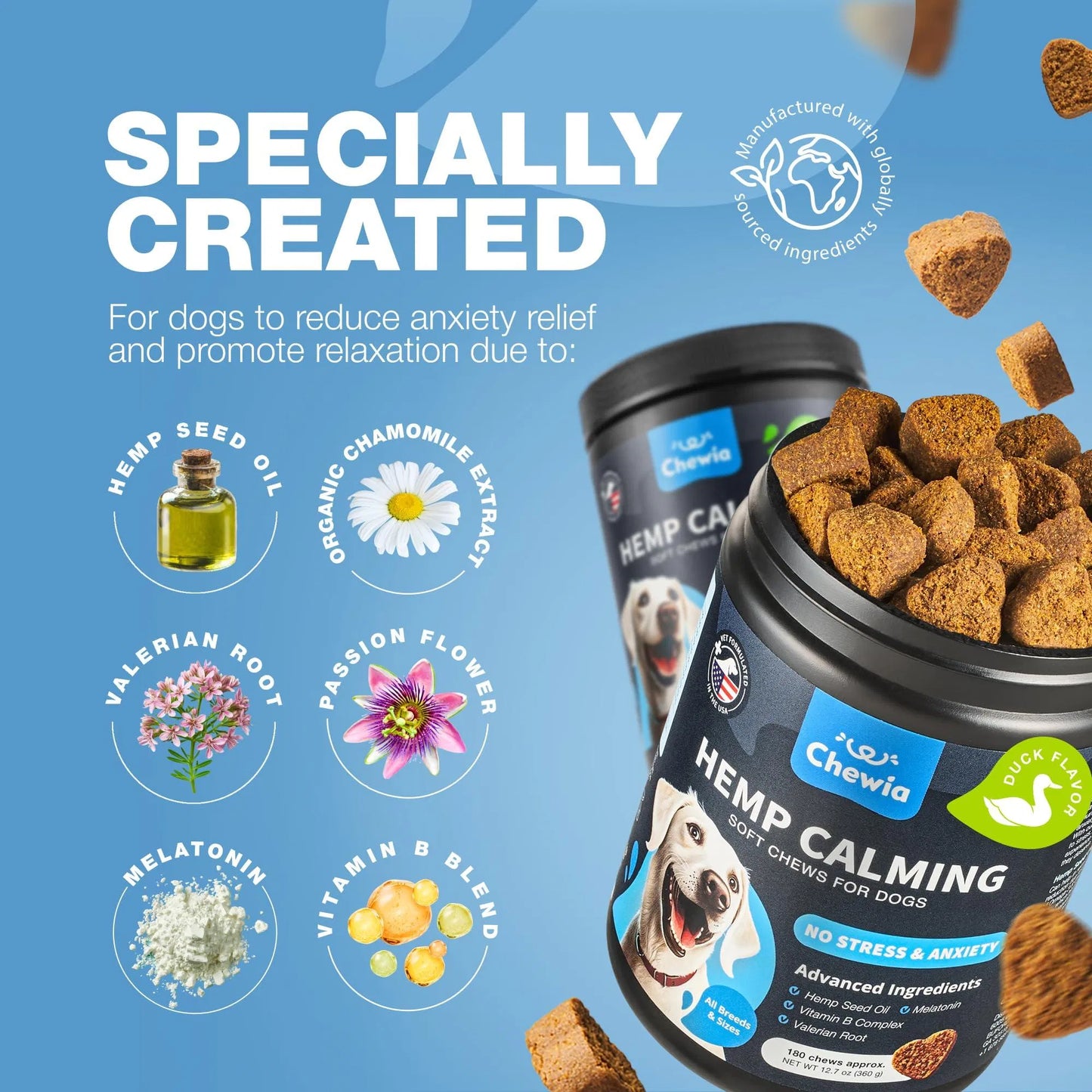 Yassi Calming Hemp Oil Chews for Dogs