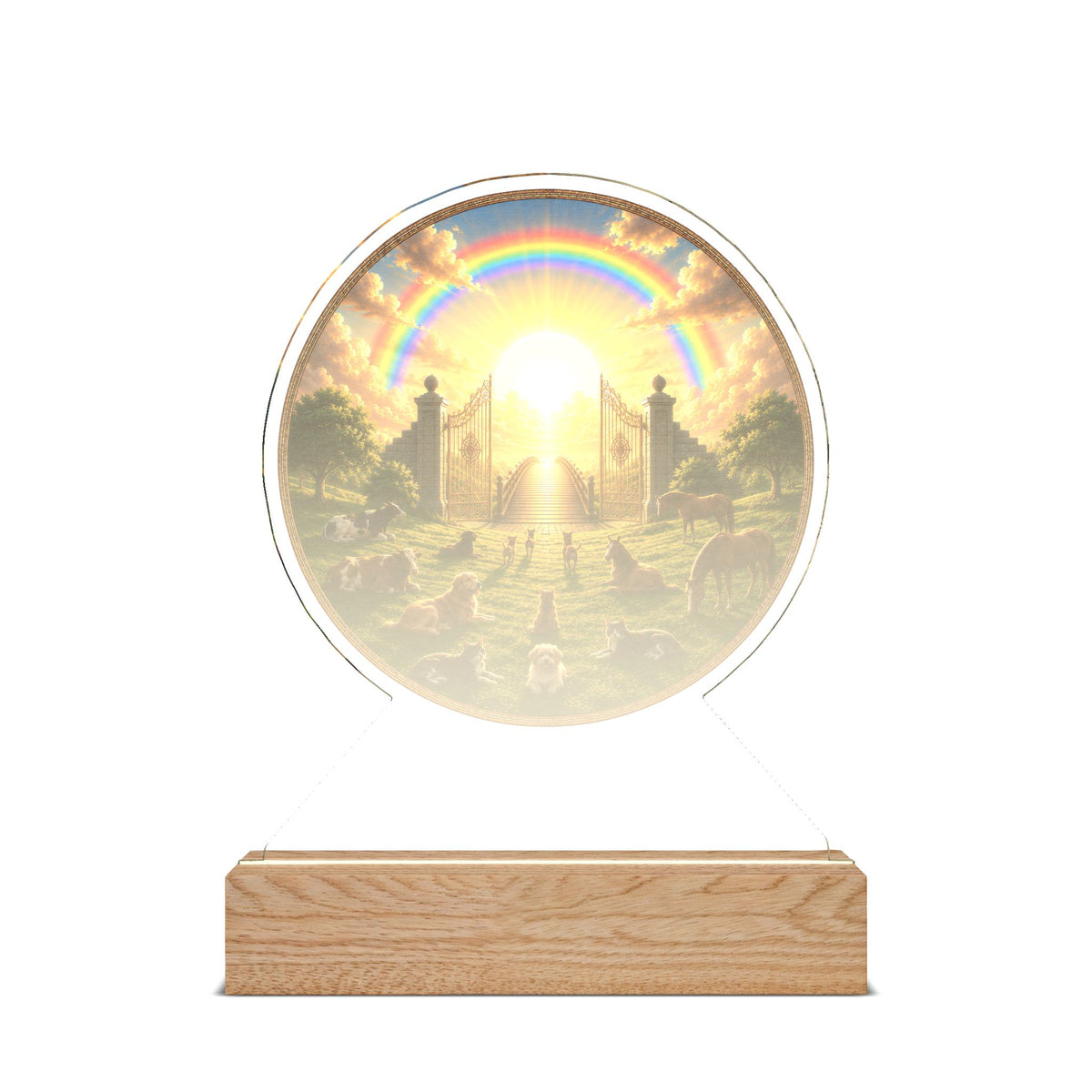 YASSI Personalized Pet Memorial LED Night Light