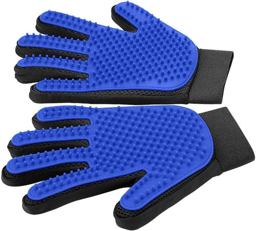 YASSI Comfort Deshedding Grooming Gloves - Gentle Massage Pet Hair Shedding Brush